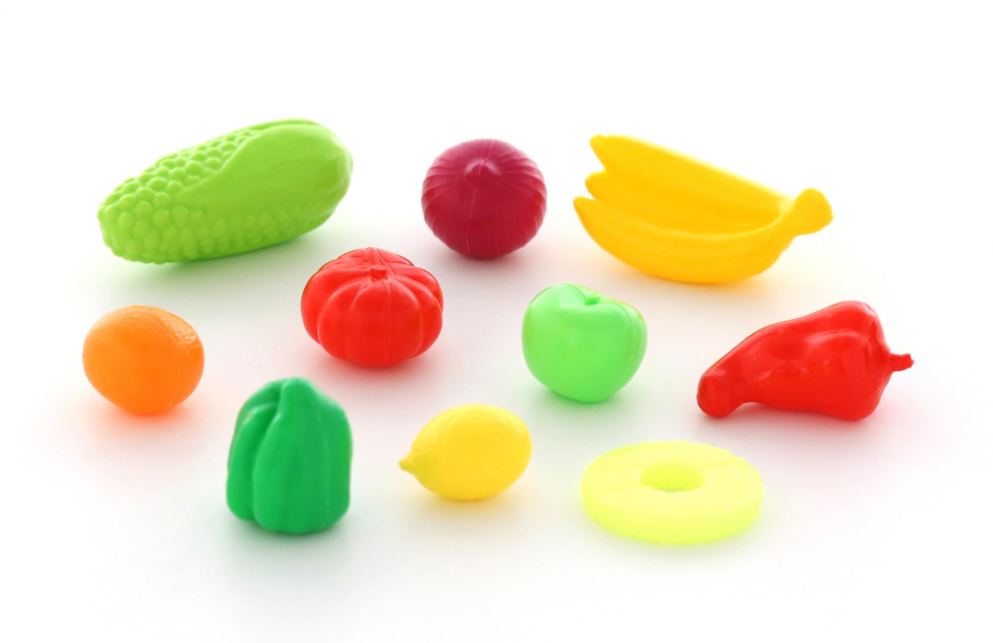 Игровой набор пластмассовых мини продуктов