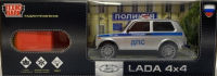 Игрушечная радиоуправляемая машинка Lada 4X4 Полиция 18 см