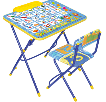 Складная стол-парта Умничка Азбука мягкий стул