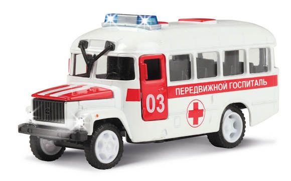 Игрушка передвижной госпиталь автобус КАВЗ 3976