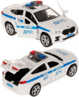 Игрушечная полицейская машинка BMW X6 12 см