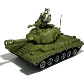 Игрушка танк ИС-2 с танкистом 21 см