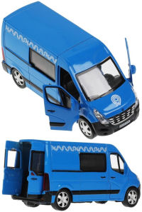 Игрушечный фургон Renault Master Маршрутное Такси МОСГОРТРАНС 14 см