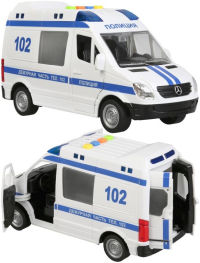 Игрушечная полицейская машинка Mercedes-Benz Sprinter 22 см
