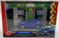 Игрушечная Автозаправочная станция с машинкой Mercedes-benz GLE 21 см