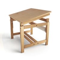Детский деревянный растущий стол-парта (Берёза)