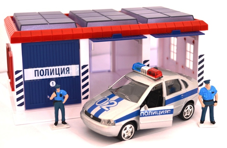 Игрушка гараж с машинками Полиция