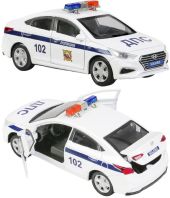 Игрушечная полицейская машинка Hyundai Solaris 12 см
