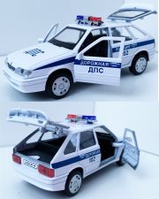 Игрушечная полицейская машинка Lada 2114 SAMARA 12 см