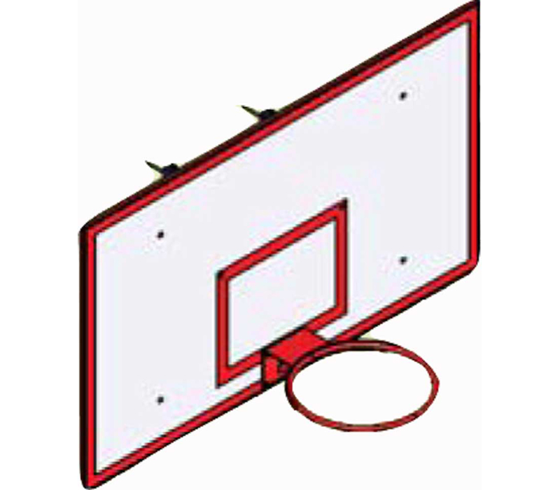 Стенд баскетбольный для залов с креплением и с кольцом  УТ409-01