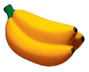 Раскраська фрукты бананы