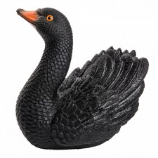 Резиновая игрушка черный Лебедь 18 см