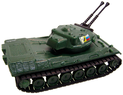 Игрушечный танк с зенитной пушкой