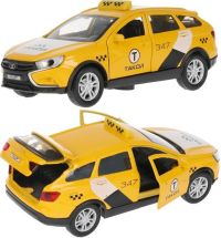 Игрушечная машинка Lada Vesta SW CROSS Такси 12 см