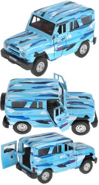 Игрушечная военная машинка UAZ Hunter 11 см