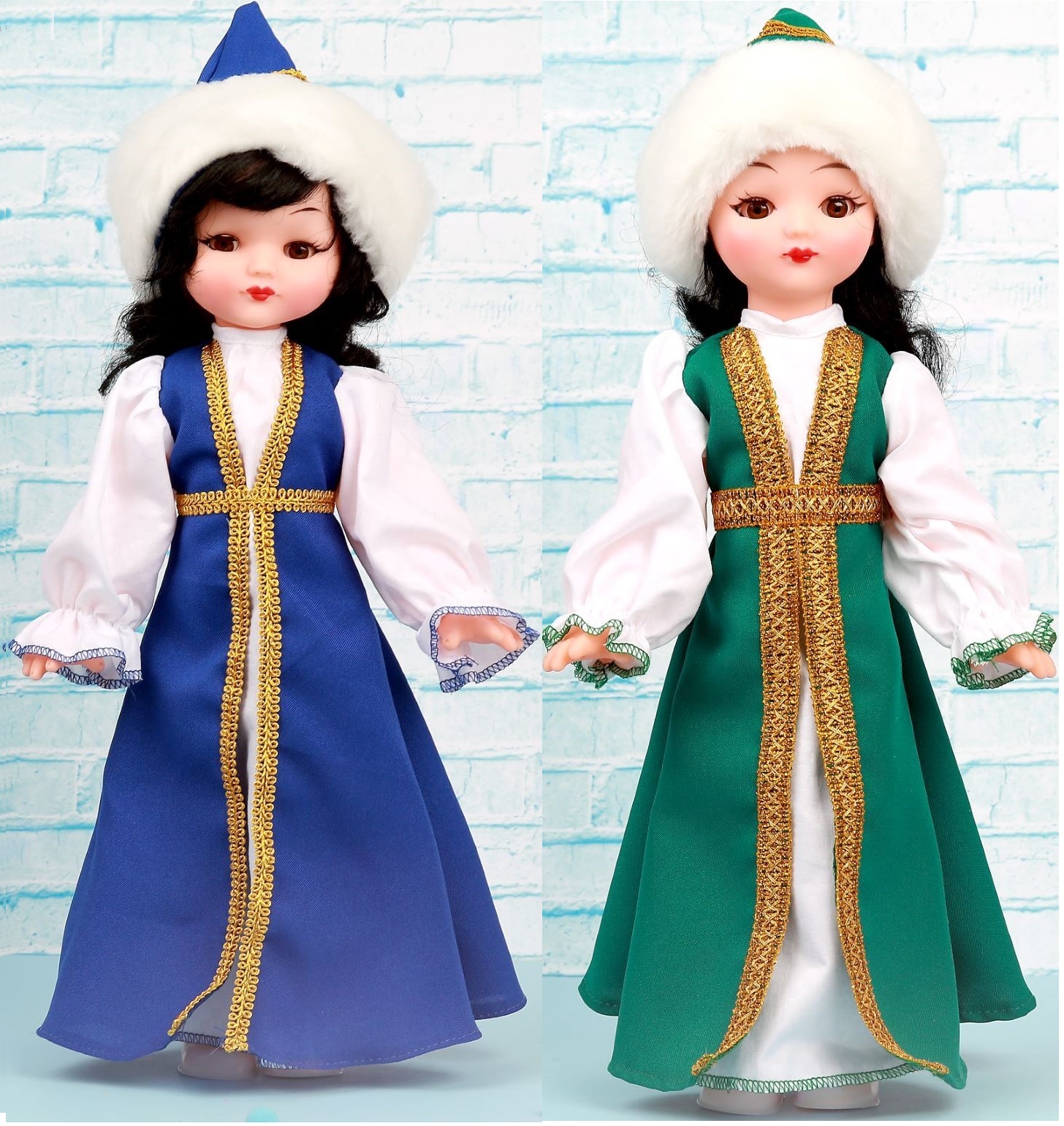 Кукла в казахском национальном костюме 45 см