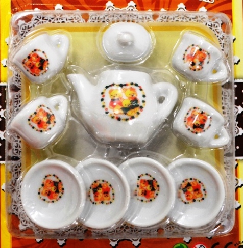 Набор посуды из керамики Мишки
