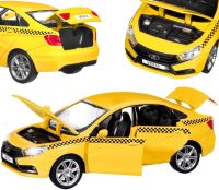 Игрушечная машинка Lada Vesta Такси - 18 см