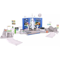 Игрушка космическая парковка - космодром с ракетой