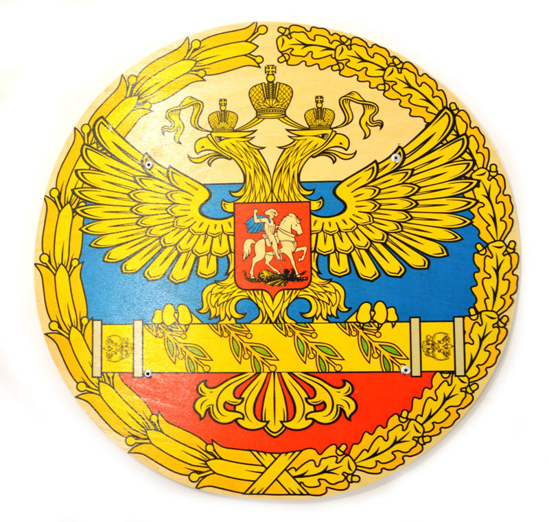 Детский круглый щит Россия