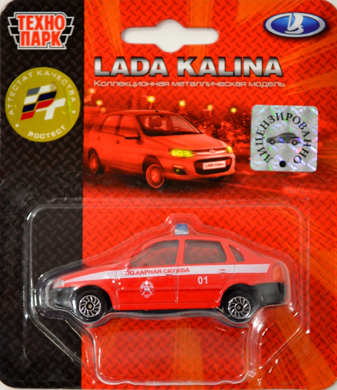 Игрушечная мини машина LADA Пожарная служба