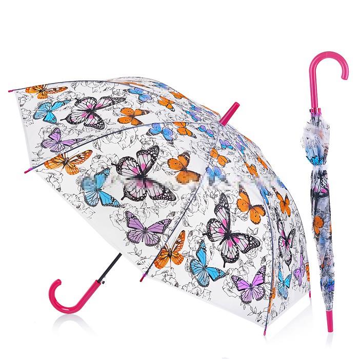 Детский прозрачный зонт Бабочки