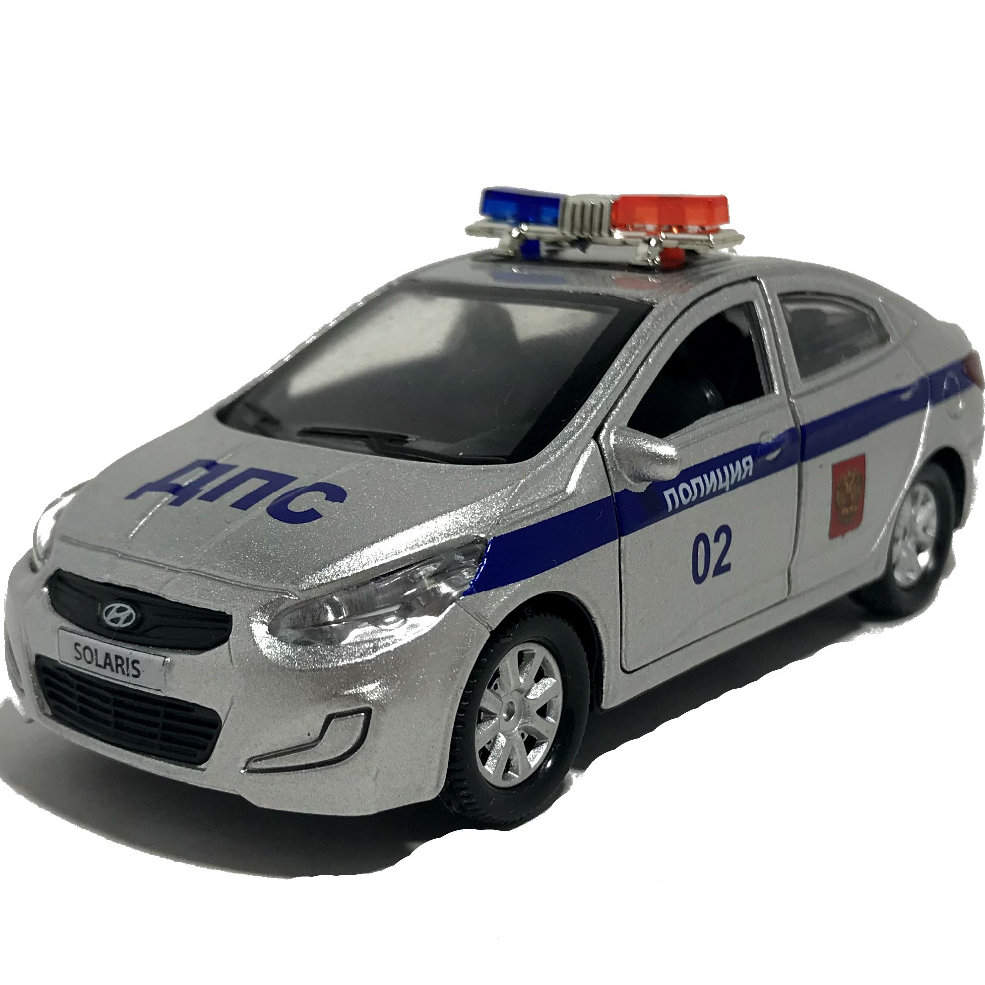 Игрушечная полицейская машинка Hyundai Solaris Игрушечная полицейская машинка Hyundai Solaris