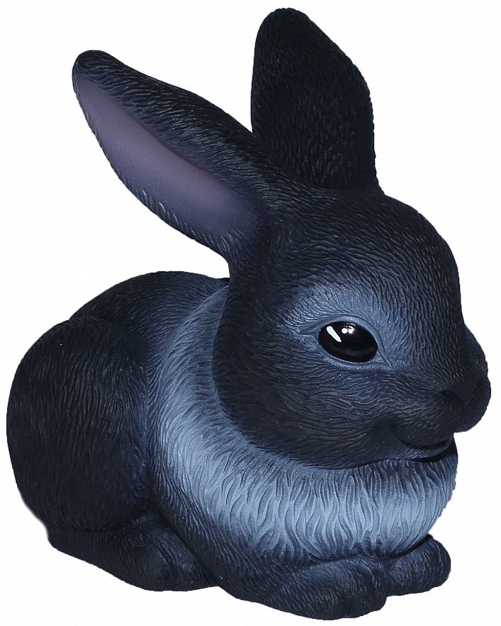 Резиновая игрушка Кролик черный 20 см