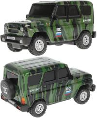 Игрушечная радиоуправляемая машинка Военный UAZ Hunter - 18 см