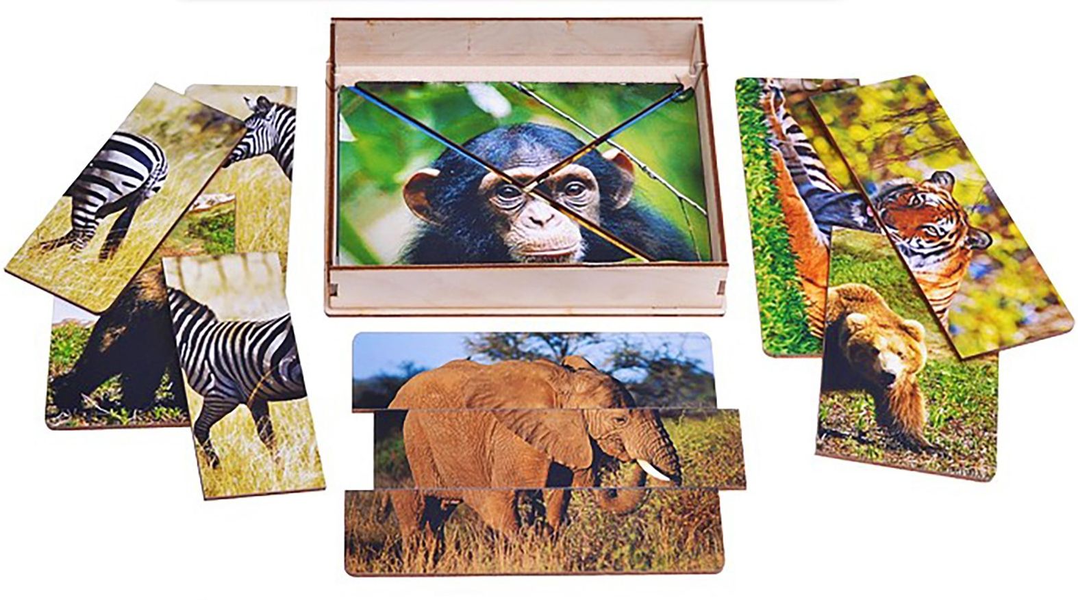 Дикие животные Африки картинки разрезные