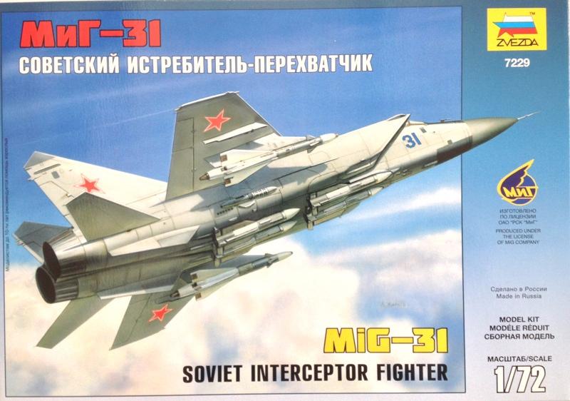 Модель самолета для склеивания истребитель МИГ-31