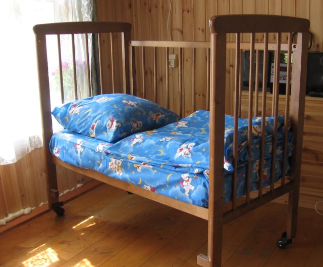Детское белье в кроватку: Мишки в тучках синий