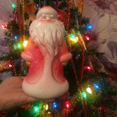 Резиновая игрушка Дед Мороз 22 см