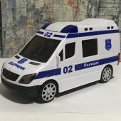 Игрушечная полицейская машинка Mercedes Benz Sprinter 16 см