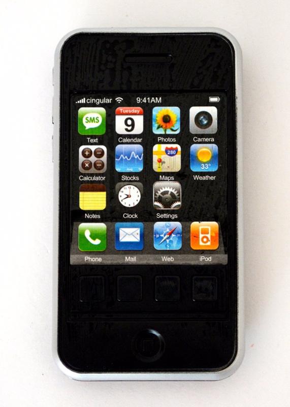 Игрушечный мобильный телефон Телефоша Черный