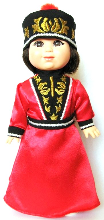 Калмыцкий национальный костюм кукла Геляна