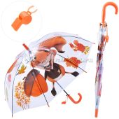 Детский зонтик со свистком Белочка