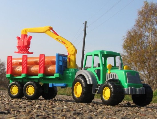 Игрушка лесовоз трактор Алтай