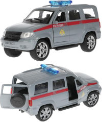 Игрушечная машинка UAZ Patriot Росгвардия 12 см