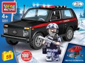 Игрушечный конструктор "Город мастеров" Lada 4х4 Омон 59 дет.