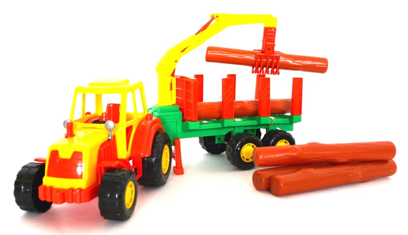 Детский трактор-лесовоз 44 см