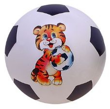 Резиновый футбольный мяч 20 cм с рисунком