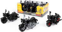 Игрушечный мотоцикл пластмассовый гоночный Кросс (черный) - 27,5 см