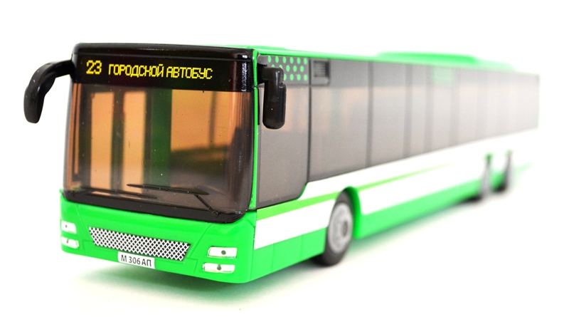 Игрушечный автобус ЛиАЗ зеленый