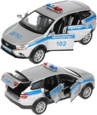 Игрушечная полицейская машинка Lada Vesta SW CROSS 18 см