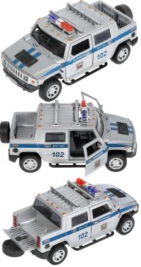 Игрушечная полицейская машинка Hummer H2 Пикап 12 см