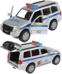 Игрушечная полицейская машинка Mitsubishi Pajero 12 см