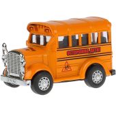 Игрушечный детский школьный автобус оранжевый