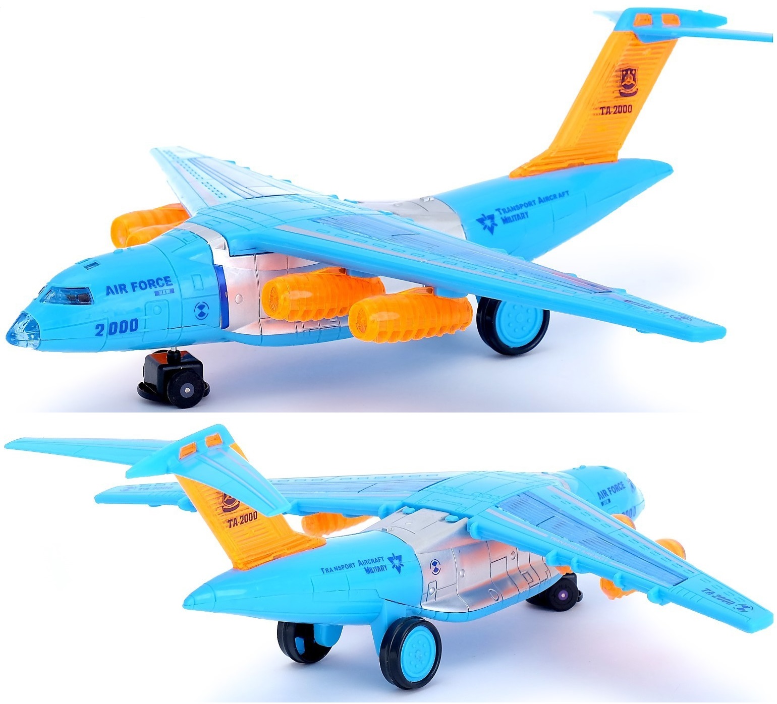 Детский игрушечный самолёт со светом - 30 см