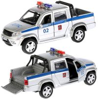 Игрушечная полицейская машинка УАЗ Patriot Пикап 12 см